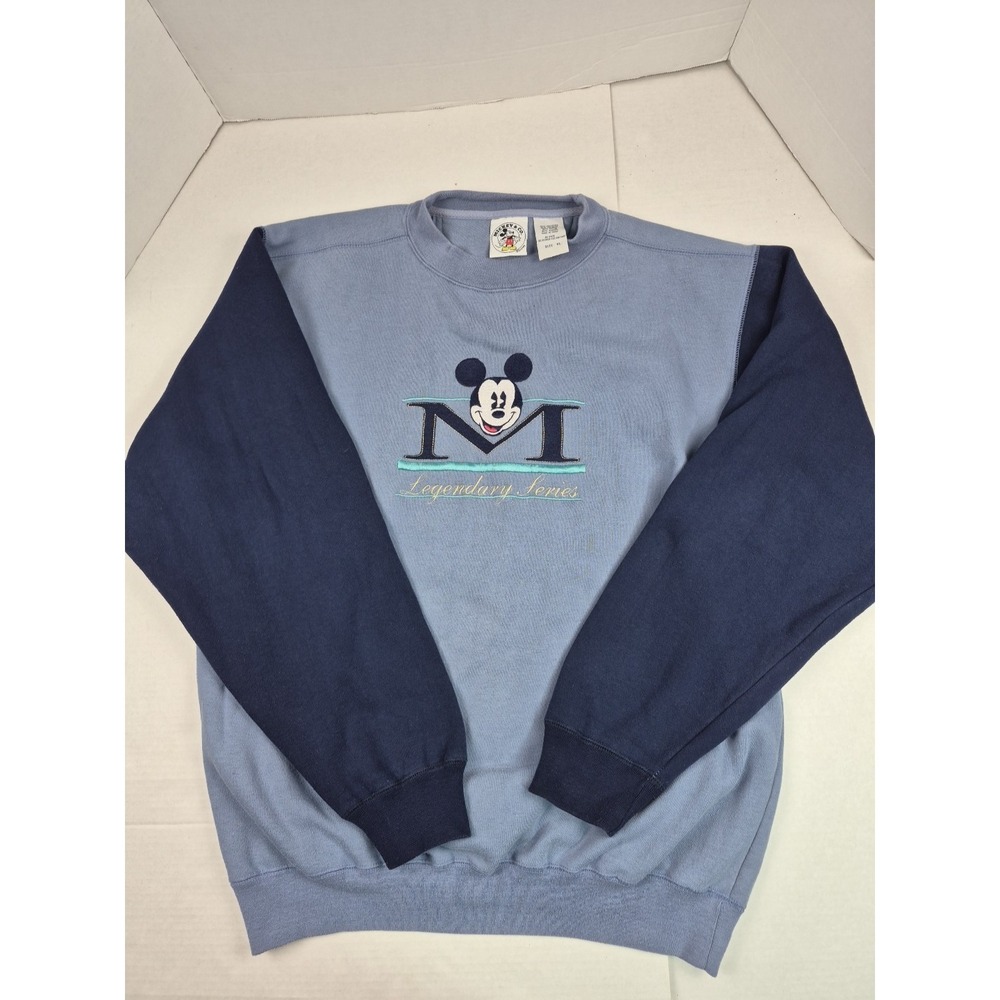 Vintage 1990s Walt Disney Mickey Mouse Crewneck Sweatshirt Adult Size XL Brazos